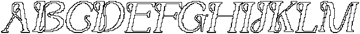 Varelle Pixel Outline otf (400) Font UPPERCASE