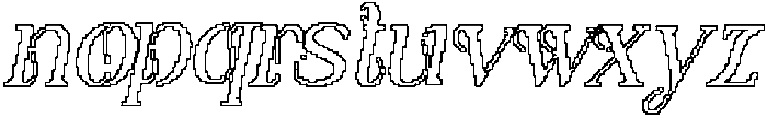 Varelle Pixel Outline otf (400) Font LOWERCASE