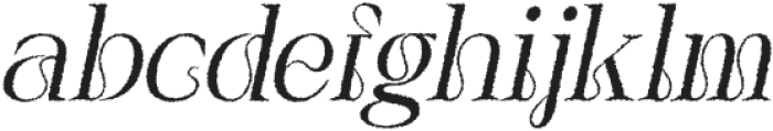 Varelle Rough Italic otf (400) Font LOWERCASE