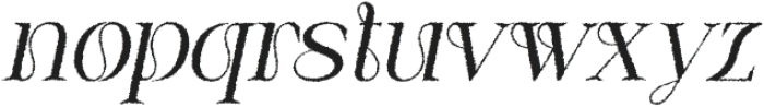 Varelle Rough Italic otf (400) Font LOWERCASE