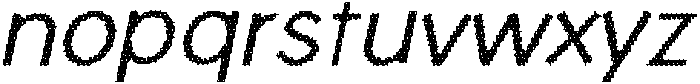 Varena Disco Italic otf (400) Font LOWERCASE