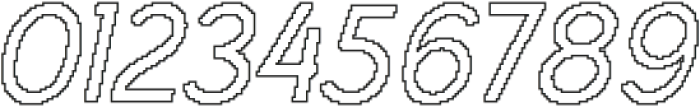 Varena Pixel Outline otf (400) Font OTHER CHARS