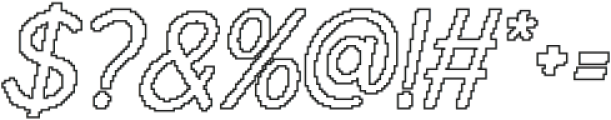 Varena Pixel Outline otf (400) Font OTHER CHARS