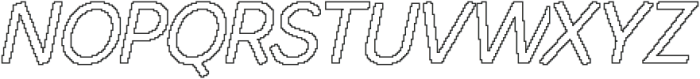 Varena Pixel Outline otf (400) Font UPPERCASE