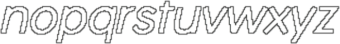 Varena Pixel Outline otf (400) Font LOWERCASE
