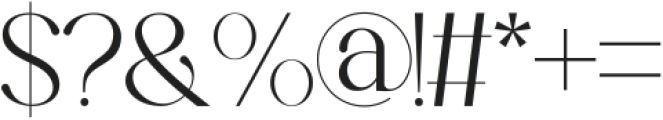 Variels otf (400) Font OTHER CHARS