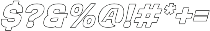 Varien Italic Outline otf (400) Font OTHER CHARS