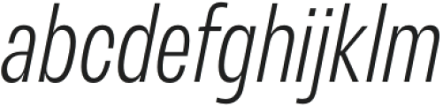Variera Extra Light Italic otf (200) Font LOWERCASE