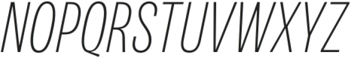 Variera Thin Italic otf (100) Font UPPERCASE