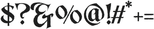 Varnyx Distorted otf (400) Font OTHER CHARS