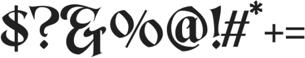 Varnyx Regular otf (400) Font OTHER CHARS