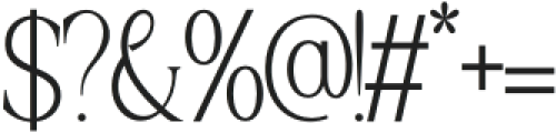 Varona Thin otf (100) Font OTHER CHARS