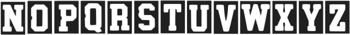 Varsity Block Regular otf (400) Font LOWERCASE