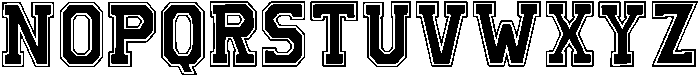Varsity Capital Regular otf (400) Font UPPERCASE