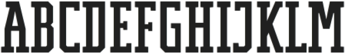 Varsity Modern Condensed otf (400) Font UPPERCASE