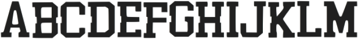 Varsity Simple Regular otf (400) Font UPPERCASE