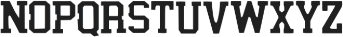Varsity Simple Regular otf (400) Font UPPERCASE