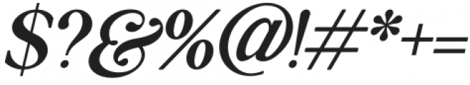 Vastrone Italic otf (400) Font OTHER CHARS