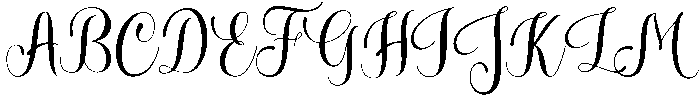 valentina script Regular otf (400) Font UPPERCASE