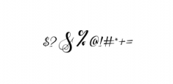 vathina script.otf Font OTHER CHARS