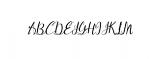 vathina script.ttf Font UPPERCASE