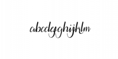 vathina script.ttf Font LOWERCASE