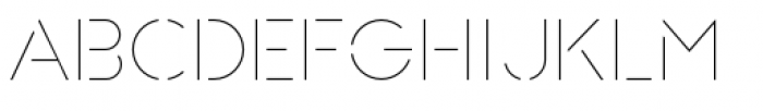 Vacant Light Font LOWERCASE