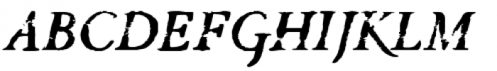 Valfieris Aged Bold Italic Font UPPERCASE