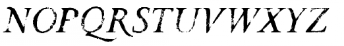 Valfieris Aged Italic Font UPPERCASE