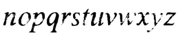 Valfieris Aged Italic Font LOWERCASE