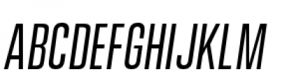 Vanguard CF Regular Oblique Font UPPERCASE