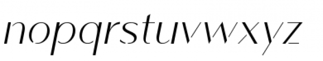 Vanitas Stencil Italic Font LOWERCASE