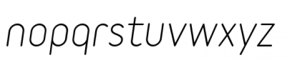Variable Italic Font LOWERCASE