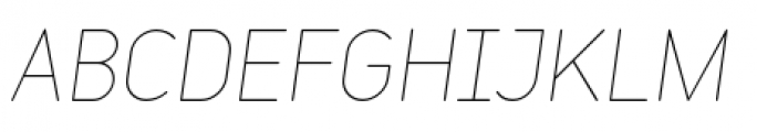 Variable Light Italic Font UPPERCASE
