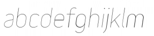 Variable Ultra Light Italic Font LOWERCASE