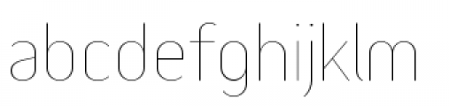 Variable Ultra Light Font LOWERCASE