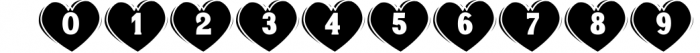 Valentine Hearts Monogram font love kids /Procreate fonts Font OTHER CHARS