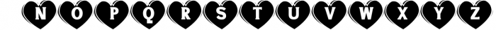 Valentine Hearts Monogram font love kids /Procreate fonts Font LOWERCASE