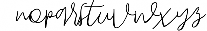 Vanessa Handwritten Font LOWERCASE