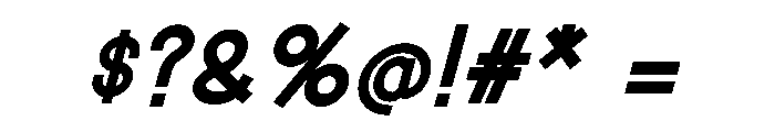 VALUE Bold Italic Font OTHER CHARS
