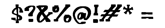 Vaangoo Font OTHER CHARS