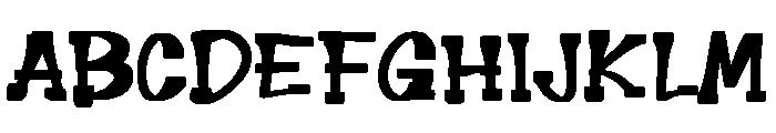 Vabandy Font UPPERCASE