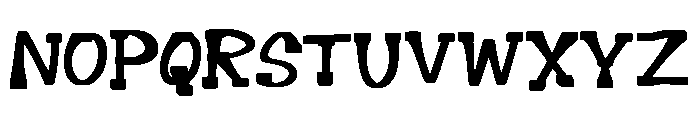 Vabandy Font UPPERCASE