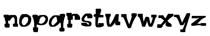 Vabandy Font LOWERCASE