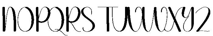 Vacations Font UPPERCASE
