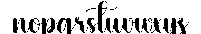 Vacations Font LOWERCASE