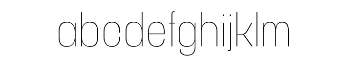 Vacer Sans Personal Thin Font LOWERCASE