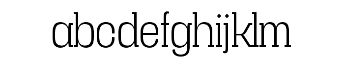 Vacer Serif Personal Light Font LOWERCASE