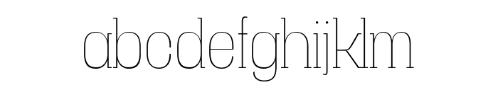 Vacer Serif Personal Thin Font LOWERCASE