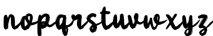 Vacio Brush Font LOWERCASE